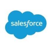 Blue Cloud with white text - Salesforce Logo